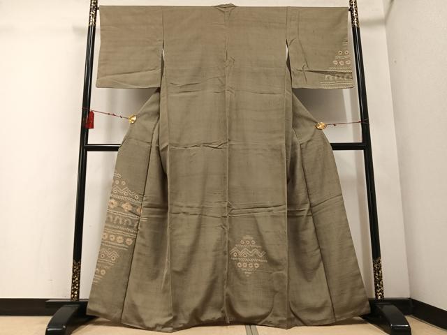 平和屋着物●訪問着　絞り　花　正絹　逸品　AABE4866ph