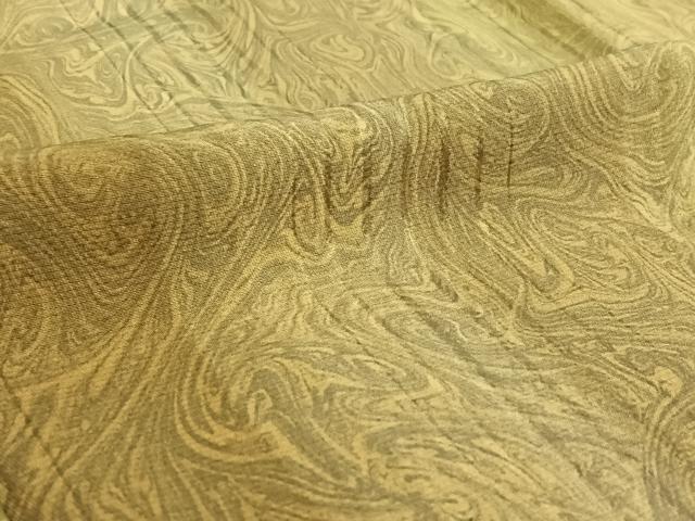 平和屋着物▽上質な小紋　単衣　墨流し文様　ロング丈　正絹　逸品　AABE5177jh 平和屋着物▽上質な小紋 単衣 墨流し文様 ロング丈 正絹 逸品