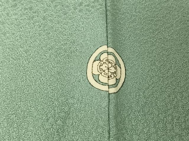 平和屋着物▽上質な色無地　単衣　氷割れ地紋　浅縹色　正絹　逸品　AABE5178jh 平和屋着物▽上質な色無地 単衣 氷割れ地紋 浅縹色 正絹 逸品