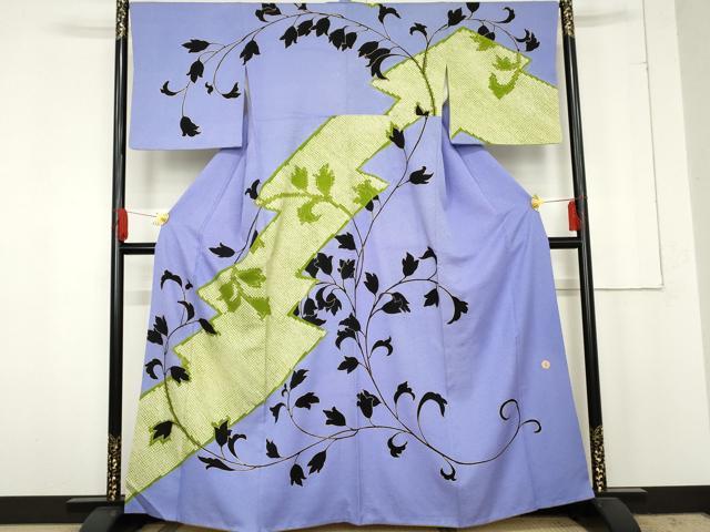 平和屋着物●ジャパンオートクチュール　渡辺雪三郎　訪問着　花唐草文　金彩　正絹　逸品　AABE5319cs