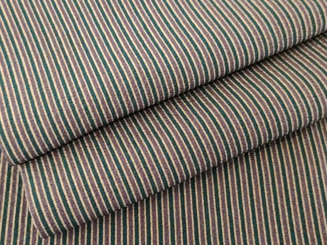 平和屋着物●上質な小紋　縞　正絹　逸品　AABE5330cs
