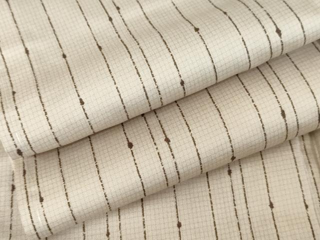 平和屋着物●本場染大島紬　縞　正絹　逸品　未使用　AABE5343cs