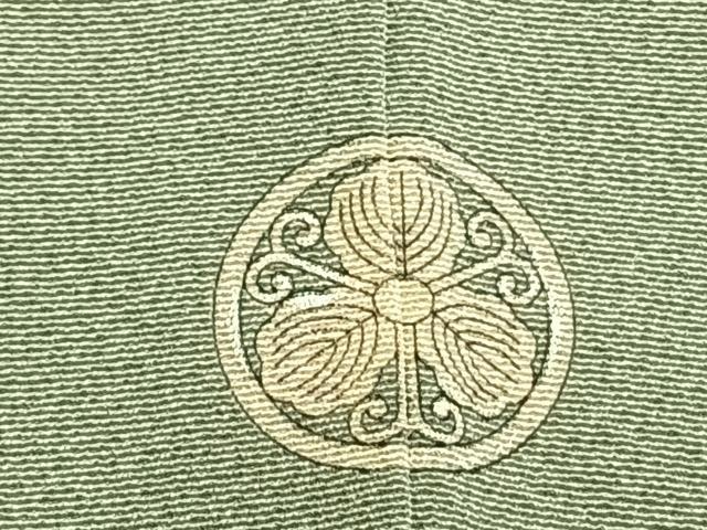平和屋着物●本加賀友禅作家　寺西英樹　訪問着　草花文　正絹　逸品　AABE5787fy_7