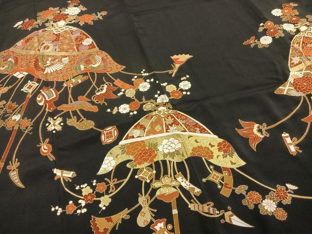 平和屋着物●創業460年・千總　黒留袖　駒刺繍　つるし飾り吉祥文　金糸　金彩　三越扱い　正絹　逸品　AABE5809fy 2026年最新】Yahoo!オークション -千總 黒留袖の中古品・新品・未使用