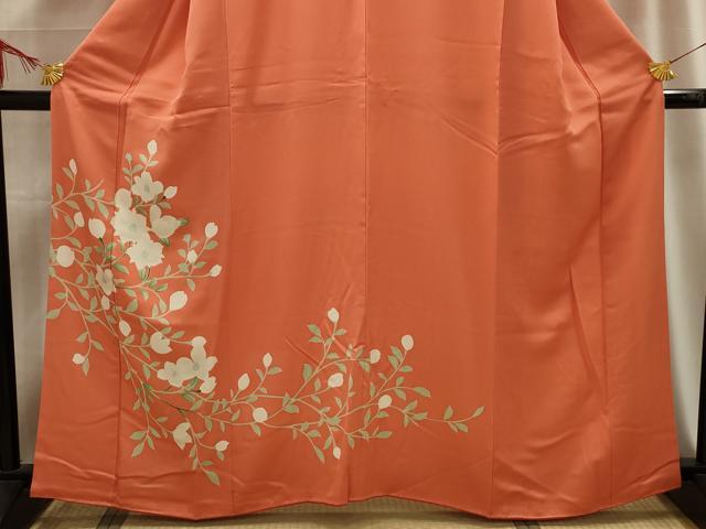 平和屋着物■訪問着　草花文　正絹　逸品　AABE6633sx