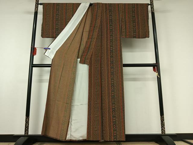 平和屋着物▽上質な小紋　単衣　花間道　正絹　逸品　AABE6695jh_2