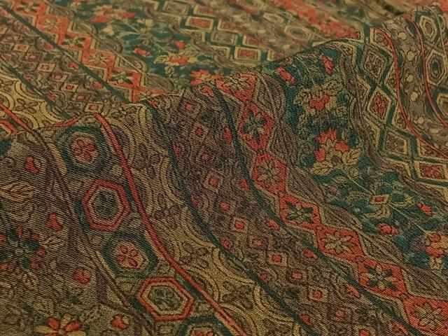 平和屋着物▽上質な小紋　単衣　花間道　正絹　逸品　AABE6695jh_5