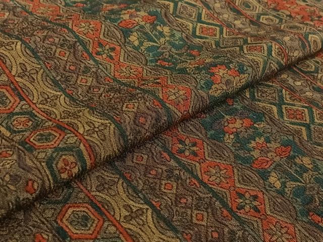 平和屋着物▽上質な小紋　単衣　花間道　正絹　逸品　AABE6695jh_4