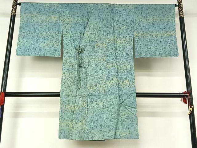 平和屋着物▽訪問着　単衣　紬地　手描き　草花文　正絹　逸品　AABA7796fy 平和屋着物▽訪問着 単衣 紬地 手描き 草花文 正絹 逸品 AABA7796fyの