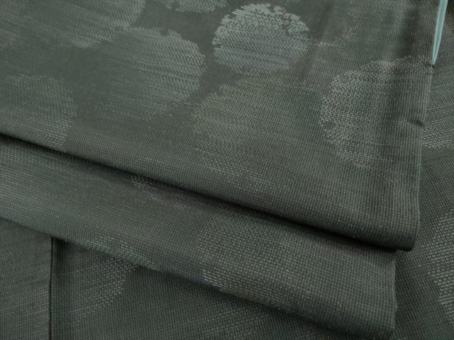 平和屋着物●本場大島紬　カタス7マルキ　雪輪重ね文　正絹　逸品　AABE6787ck