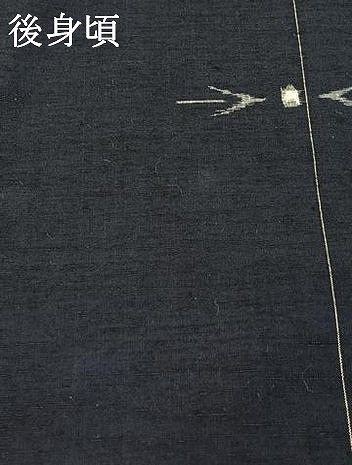 平和屋着物▽上質な紬　単衣　幾何学文様　正絹　逸品　AABE6843jh_6
