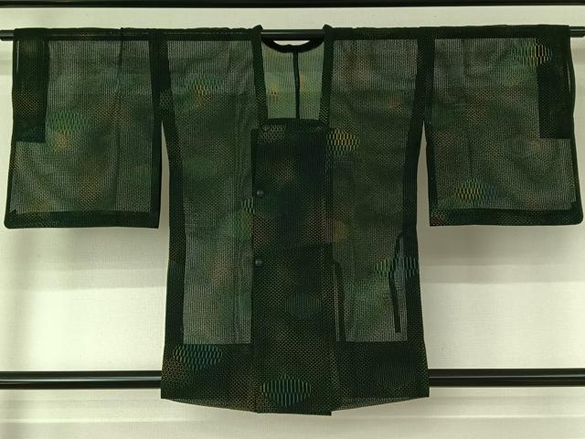 平和屋着物▽道行コート　スリーシーズン　春夏秋　塵除け　幾何学文様　正絹　逸品　AABE6870jh 14,560円