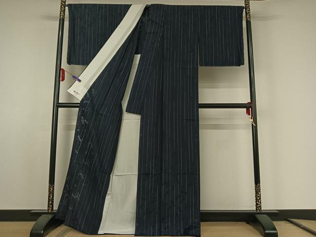 平和屋着物▽上質な小紋　単衣　捩り織　蜻蛉　やまと誂製　正絹　逸品　AABE6920jh_2