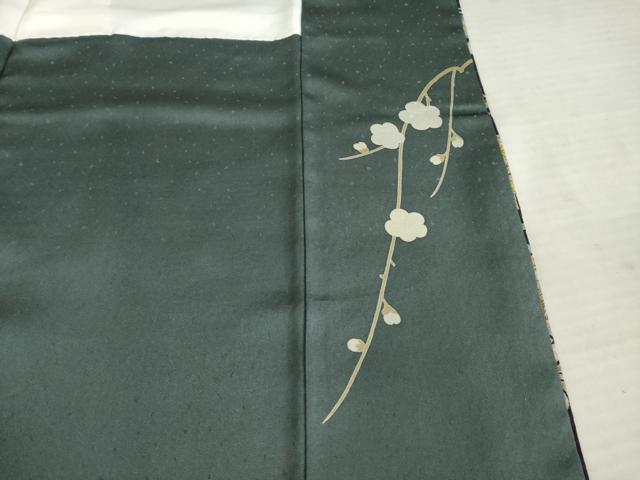 平和屋着物●訪問着　辻が花　駒刺繍　花丸文　暈し染め　金彩　正絹　逸品　AABE7737ck_7