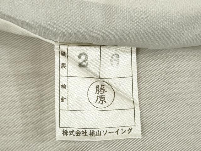 平和屋着物●訪問着　辻が花　駒刺繍　花丸文　暈し染め　金彩　正絹　逸品　AABE7737ck_8