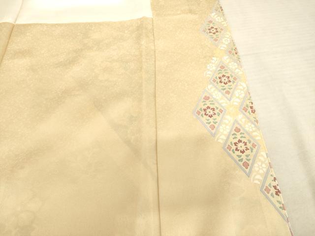 平和屋着物●創業460年・千總　訪問着　駒刺繍　更紗花鳥文　暈し染め　金彩　正絹　逸品　未使用　AABE7784ck_7