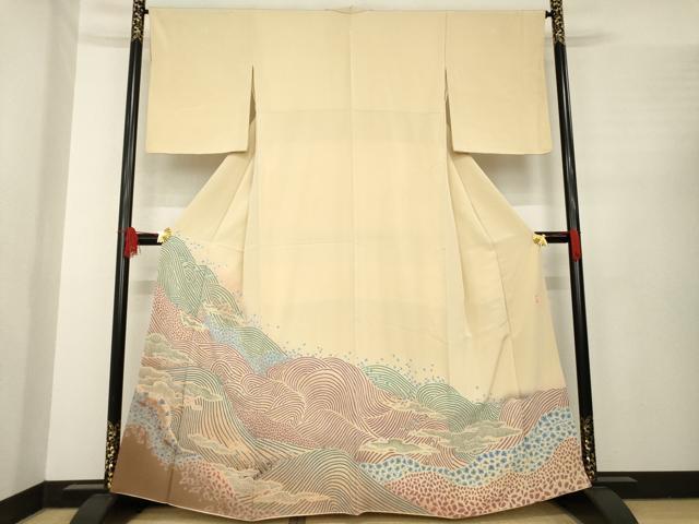 平和屋着物＊夏物　本場筑前博多織　八寸名古屋帯　紗献上　蜂蜜色　正絹　逸品　DAAX0200cm 平和屋着物＊夏物 本場筑前博多織 八寸名古屋帯 紗献上 白梅鼠色 正絹