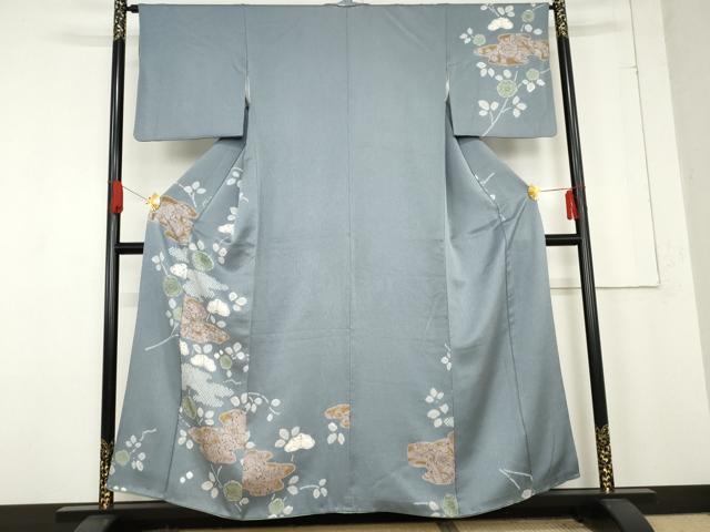 平和屋着物●訪問着　絞り　辻が花　正絹　逸品　AABE8548cs