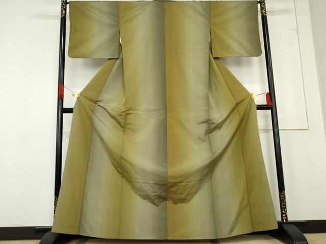 平和屋着物●上質な紬　霞間道　正絹　逸品　AABE8557cs