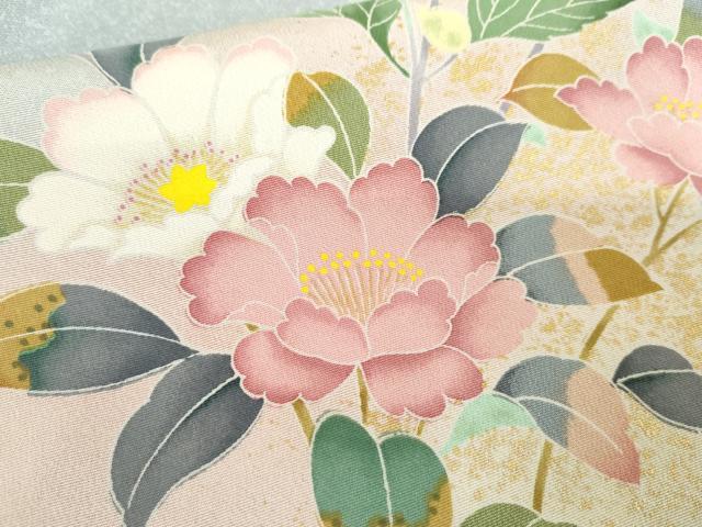 平和屋着物●訪問着　花松文　暈し染め　金彩　正絹　逸品　AABE8573cs_6