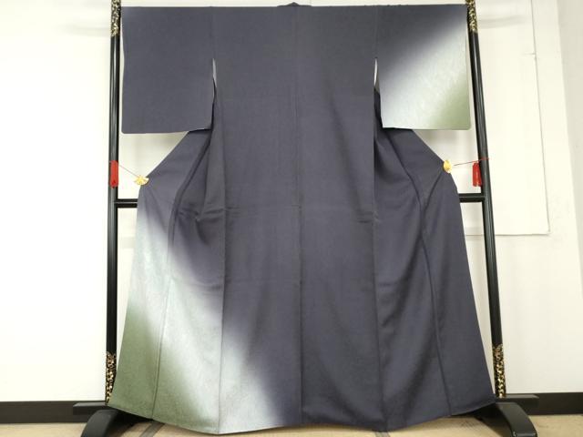 平和屋着物●訪問着　墨流し文様　暈し染め　やまと誂製　正絹　逸品　AABE8578cs