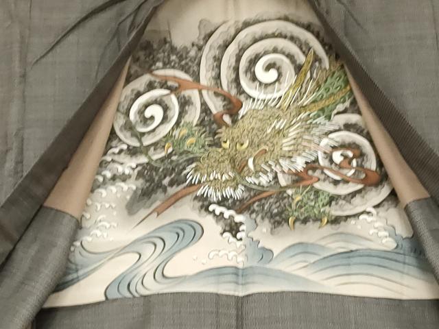 平和屋着物○男性 本場大島紬 アンサンブル 長襦袢(無双仕立て)セット