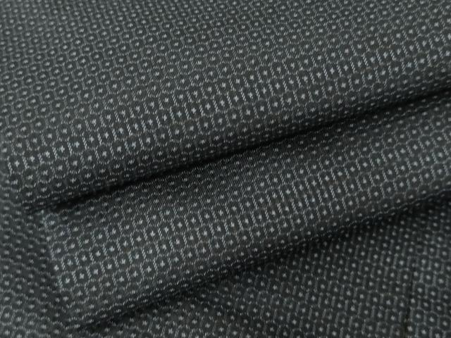 平和屋着物●男性　本場大島紬　アンサンブル　100亀甲　総詰め　正絹　逸品　AABE8583cs_5