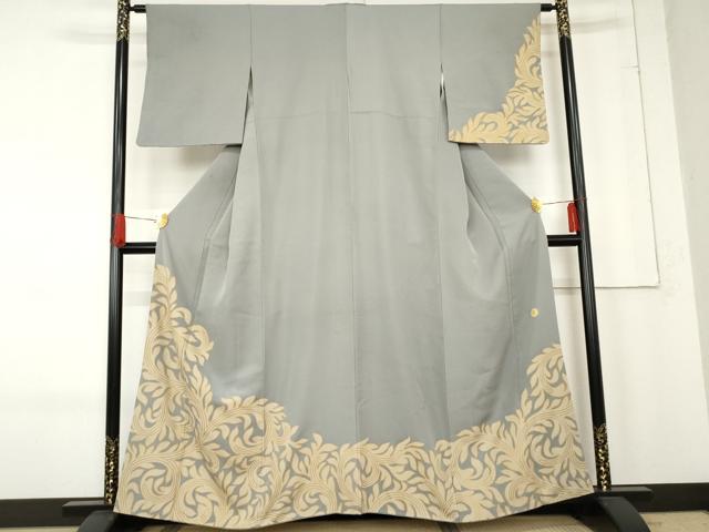 平和屋着物＊夏物　本場大島紬　夏大島　色紙草花文　反端付き　正絹　逸品　未使用　AABE7410jd 平和屋着物＊夏物 本場大島紬 夏大島 色紙草花文 反端付き 正絹 逸品