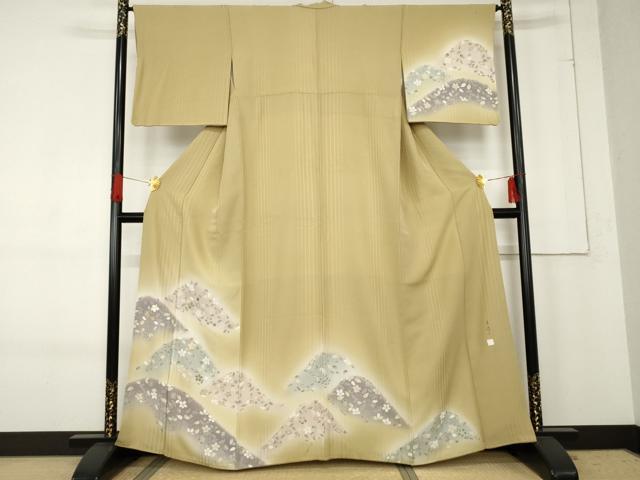 平和屋着物●極上　本場琉球紅型　九寸名古屋帯　紬地　流水鴛鴦花文　逸品　DZAB3906kh6 平和屋着物○極上 本場琉球紅型 琉球びんがた 知念紅型研究所 知念貞男