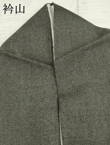 平和屋着物●本場結城紬　重要無形文化財　訪問着　刺繍　草花文　奥順織物謹製　ますいわ屋扱い　証紙付き　正絹　逸品　AABE8679cs_9