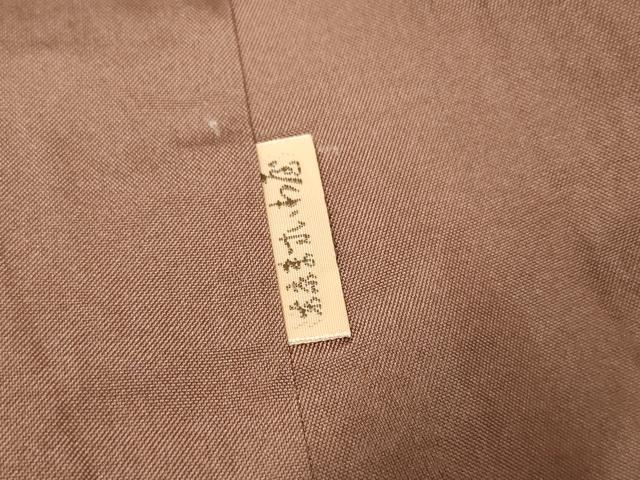 平和屋着物●本場結城紬　重要無形文化財　訪問着　刺繍　草花文　奥順織物謹製　ますいわ屋扱い　証紙付き　正絹　逸品　AABE8679cs_8