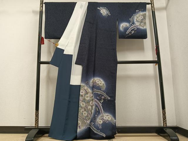 平和屋着物○訪問着 辻が花 暈し染め 金彩 正絹 逸品 AABE8916ph