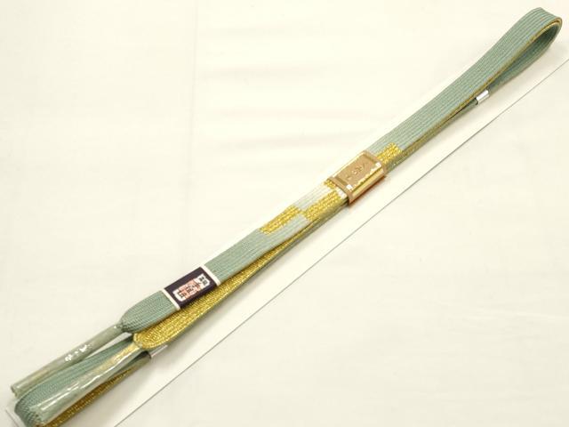 平和屋本店●和装小物　帯締め・帯揚げセット　高麗組　短冊花文　暈し染め　金糸　逸品　未使用品あり　AABE9186ay_1
