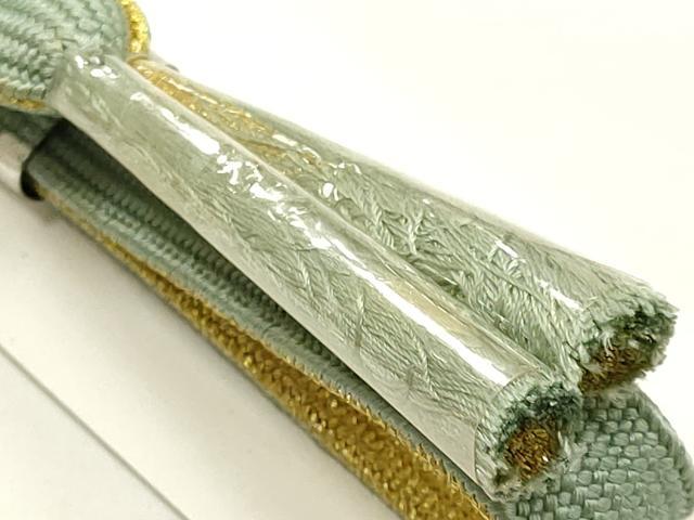 平和屋本店●和装小物　帯締め・帯揚げセット　高麗組　短冊花文　暈し染め　金糸　逸品　未使用品あり　AABE9186ay_4