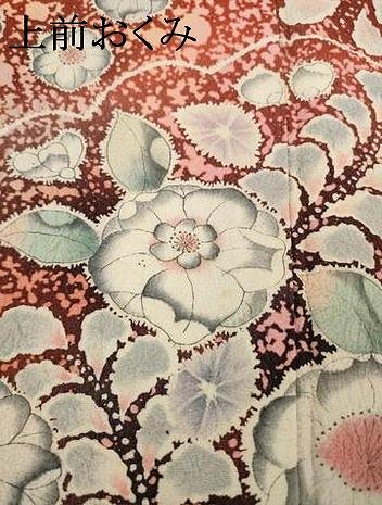 平和屋着物●越後十日町の一流染匠　桐屋・翠山工房　振袖　辻が花　絞り　舞花文　暈し染め　正絹　逸品　AABE9227ck_9