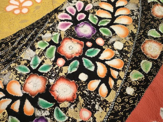 平和屋着物[]七五三　女の子　７歳　祝着　四つ身　辻が花　逸品　AABE9244ck_3