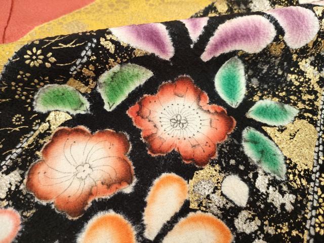 平和屋着物[]七五三　女の子　７歳　祝着　四つ身　辻が花　逸品　AABE9244ck_6