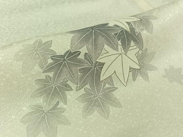 平和屋着物▽訪問着　単衣　紅葉　金彩　正絹　逸品　AABE9344jh_5