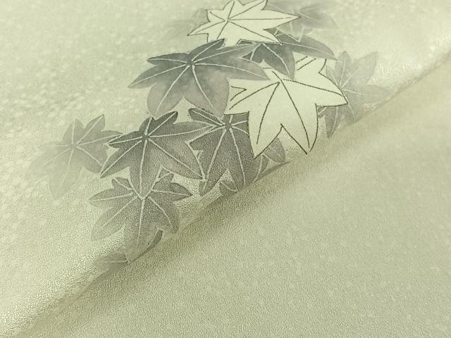 平和屋着物▽訪問着　単衣　紅葉　金彩　正絹　逸品　AABE9344jh_4