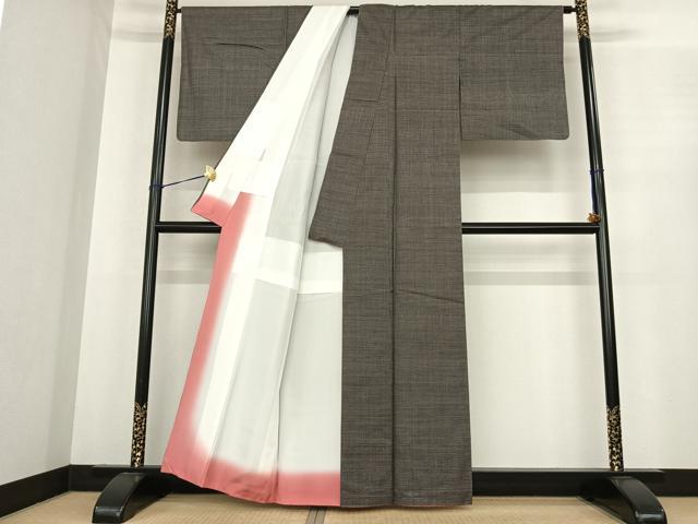 平和屋着物●本場大島紬　100亀甲　総詰め　正絹　逸品　AABF0219fy_2