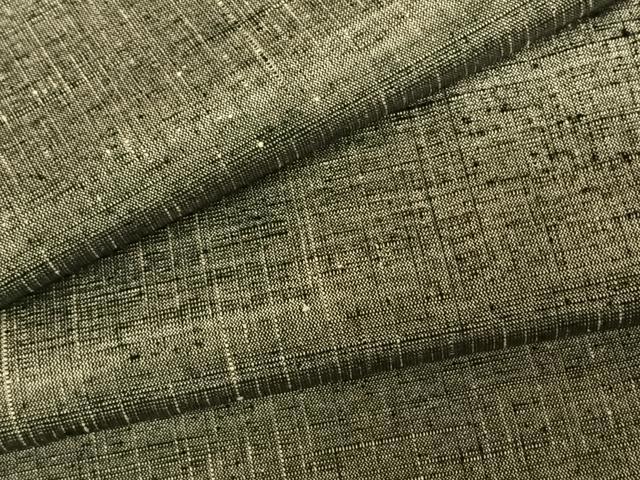 平和屋着物○男性 紬 アンサンブル 岩井茶色 キングサイズ 正絹 逸品
