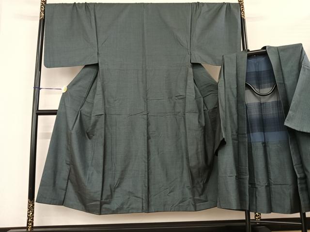 平和屋着物●男性　本場大島紬　アンサンブル　100亀甲　総詰め　正絹　逸品　AABF0317fy