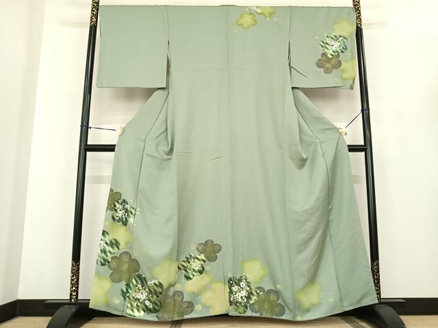 平和屋着物●訪問着　舞花文　金彩　正絹　逸品　未使用　AABF0337fy