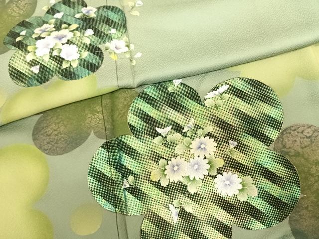 平和屋着物●訪問着　舞花文　金彩　正絹　逸品　未使用　AABF0337fy_4