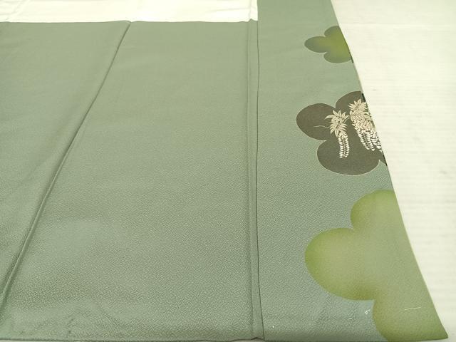 平和屋着物●訪問着　舞花文　金彩　正絹　逸品　未使用　AABF0337fy_6