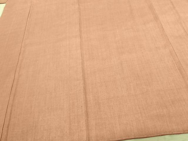 平和屋着物▽本場結城紬　重要無形文化財　単衣　豆がら茶色　正絹　逸品　AABB8362jh 平和屋本店□極上 男性 本場結城紬 重要無形文化財 長羽織・長襦袢