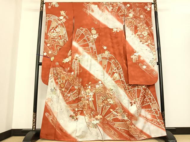 平和屋着物●山崎桃磨　草木染研究所　紬　縞　たとう紙付き　正絹　逸品　未使用　AABI5217cs 平和屋着物○山崎桃磨 草木染研究所 紬 縞 たとう紙付き 正絹 逸品 未