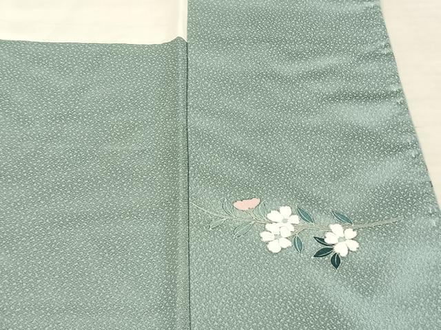 平和屋着物●訪問着　友禅　作家物　枝花文　暈し染め　正絹　逸品　AABF0448fy