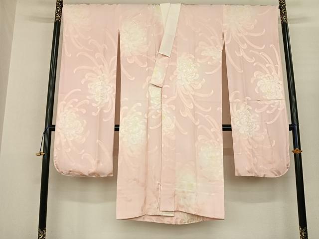 平和屋着物●長襦袢　袷　菊尽くし地紋　そごう扱い　正絹　逸品　CABC6844yc 平和屋着物○長襦袢 袷 菊尽くし地紋 そごう扱い 正絹 逸品 CABC6844yc