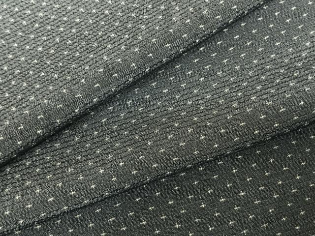 平和屋着物●本塩沢　蚊絣　正絹　逸品　未使用　AABF0633fy